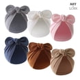 thumbnail image 2 of Turbante de algodón para bebé, niña y niño, gorro con nudo de flores, Orejas de conejo, gorros para recién nacidos, accesorios para el cabello para niños pequeños, 2 of 4
