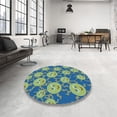 thumbnail image 4 of Ahgly Company Machine Washable Indoor Rectangle Transitional Pastel Green Area Rugs, 2' x 5', 4 of 7