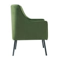 thumbnail image 5 of HomePop 20.9" Seat Height Modern Velvet Accent Chair in Green, 5 of 5
