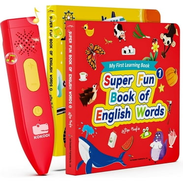KOKODI Interactive Talking Pen Books for Kids Ages 2-8, Autism Sensory Learning Toys, Electronic Sound Books & Travel-Friendly Educational Gifts for Toddlers
