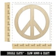 thumbnail image 2 of Peace Sign Wood Shape Unfinished Piece Cutout Craft DIY Projects - 6.25 Inch Size - 1/8 Inch Thick, 2 of 7