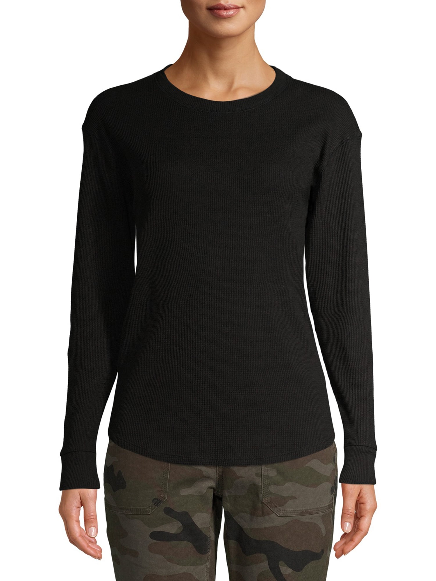 Time and Tru Women's Long Sleeve Thermal TShirt