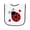 White and Navy, variant on Inktastic Ladybug Lover Red and Black Baby Terry Cloth Bib