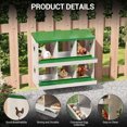 thumbnail image 4 of Chicken Nesting Box with Roll Out Egg Tray, Galvanized Steel Rustproof Laying Boxes for Hens, Chickens & Ducks, Ventilated & Easy-Clean Design, 4 of 8