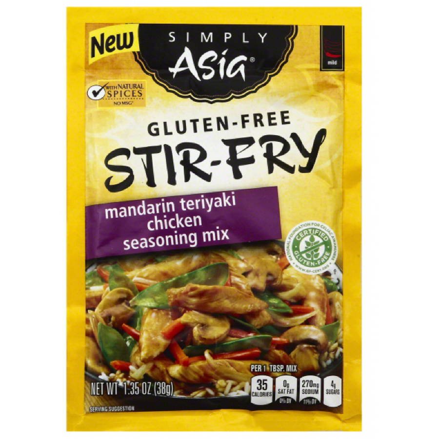 Simply Asia Mandarin Teriyaki Chicken GlutenFree StirFry Seasoning