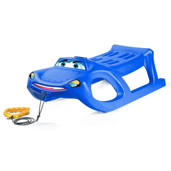 ArcticThrill Luge de Neige pour Enfants - Traîneau SnowCar - Toboggan avec Corde de Traction; Traîneau d'Hiver en Plastique pour Tout-Petits et Enfants