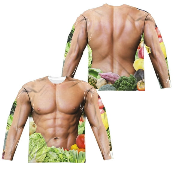 Vegan Hero (Front - Back Print) - Regular Fit Long Sleeve Shirt - XX-Large
