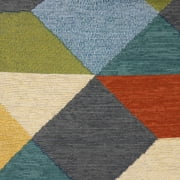 Mainstays Decorative Throw Pillow, Geo, Multi, 18 Square, 1 per Pack