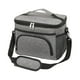 thumbnail image 2 of Lonchera portátil con aislamiento térmico, bolsa frontal a prueba de fugas, para comida caliente y fría. Gris, 2 of 9