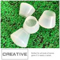thumbnail image 3 of Miangastore Tennis Racket Handle Cover Shockproof Racket Handle Cover Silicone Cover for Racket (White), 3 of 9
