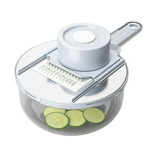 Vegetable Mandolin Julian Slicer Lychee 9 in 1 Food Chopper with 6  Interchangeable Blades Red