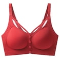 thumbnail image 2 of Hrsba Back Smoothing Bras for Women,Solid Color Lift Side Support Sag Wireless Bra, 2 of 3