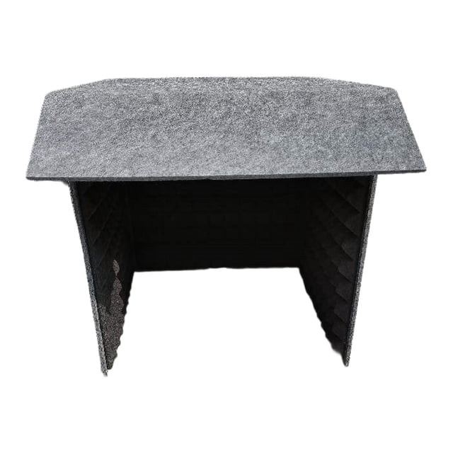 Milaget Portable Soundproof Vocal Booth Musician Home Small Desktop Recording Studio Inner Black