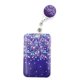 thumbnail image 4 of Cordón retráctil con forma de flores moradas para tarjetas de identificación de enfermera, tarjetas de trabajo, porta credencial, funda para tarjetas, bolsa para sujetar tarjetas, 4 of 5