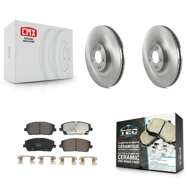 Transit Auto Front Disc Brake Rotors and Ceramic Pads Kit for Car 2020-2024 Hyundai Palisade Kia Telluride K8T-104108