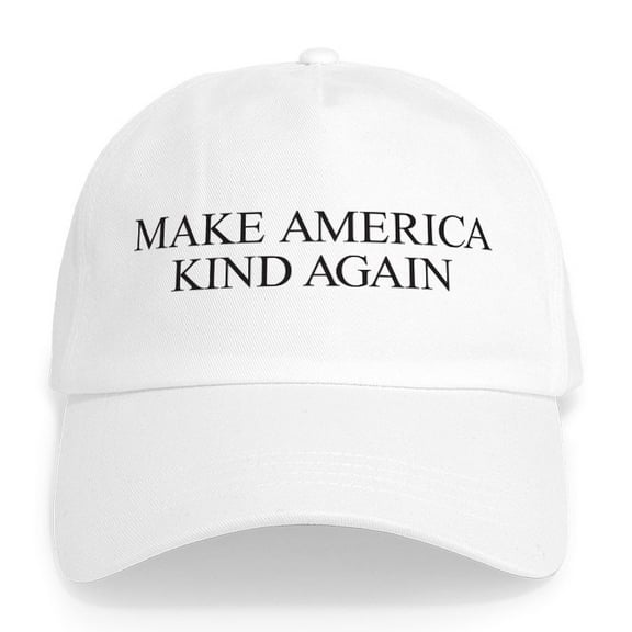 CafePress - Make America Kind Again Cap - Adjustable 100% Brushed Unisex Casual Cotton Baseball Cap, Beige, 1