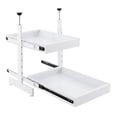 thumbnail image 3 of 2 Tiers Expandable Pull-out Cabinet Organizer, Slide Out Drawers for Cabinets White, 3 of 8