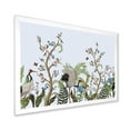 thumbnail image 2 of Designart 'Border With Peonies and Cranes In Chinoiserie Style' Traditional Framed Art Print, 2 of 4