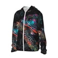 thumbnail image 2 of KLL Colorful Plant Turtle A Print Men's Women’s UPF 50+ Sun Protection Outdoor Hoodie Jacket Long Sleeve Fishing Hiking Performance Shirt-Medium, 2 of 6