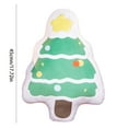 thumbnail image 3 of Christmas Tree Plush Pillow Soft Polyester Decorative Throw, Festive Holiday Cushion for Sofa Bed Decor and Seasonal Gift Giving(A), 3 of 6