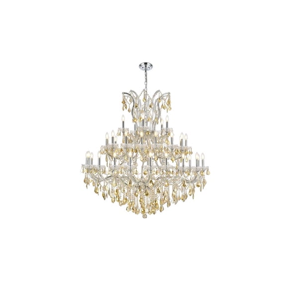 Elegant Lighting Maria Theresa 52" 41 Light Royal Crystal Chandelier