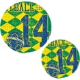 thumbnail image 7 of SKYSONIC 2 pcs Brazil Football Showtime Pot Holders Trivets, Heat Resistant Trivets,Unique Coccer Game Cotton Thread Weave Mats for Hot Pads Pans Pot Bowl Teapot, 7 of 7