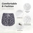 thumbnail image 6 of Lsque Daisies Flowers Printed Women's Running Shorts with Liner Pockets,Elastic Quick Dry Workout Athletic Gym Yoga Shorts,Womens High Waist Shorts-Small, 6 of 9