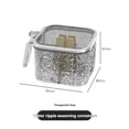thumbnail image 2 of Modern Rotating Spice Storage Container with Airtight Lids & Built-in Spoons - 4 Compartment Clear Plastic Seasoning Organizer for Kitchen, BPA-Free, Stackable Design for Salt, Sugar, MSG and Spices, 2 of 6