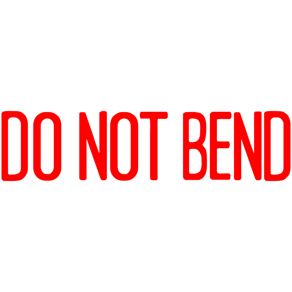 Do Not Bend Stock Stamp Pre Inked Xstamper Walmart Com Walmart Com