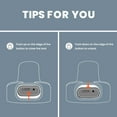 thumbnail image 4 of BOTTLE BOTTLE Insulated Water Bottle 24 oz with Handle and Flip Tops Lids Stainless Steel Water Bottle Push Button Lid Leak proof Portable for Running Travel Sports Hiking blue, 4 of 7