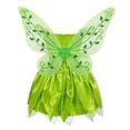 thumbnail image 5 of Baby Girls Tinker Bell Costume Kids Green Fairy Princess Fancy Tinkerbell Dress Birthday Party Halloween Cosplay Elf Outfits, 5 of 5