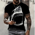 thumbnail image 5 of T-shirt Imprimé Animal Intéressant pour Hommes Col Rond Manches Courtes Style Hip-hop Décontracté Vêtements de Rue Harajuku Été, 5 of 5