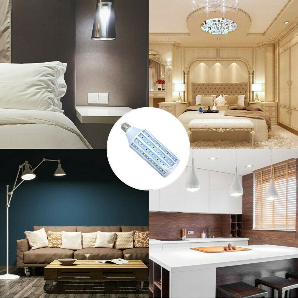 Huge Super Bright 30W LED Light Bulb, 200W Equivalent 144-Chip Corn Light E26 COB Bulb 3000lm 6000K White, 2-Pack