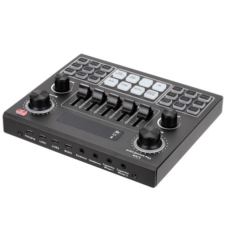 Sound Mixer Board for Live Streaming Voice Changer Sound Card with ...