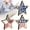 C Star Ornaments Set, variant on American Flag Rag Banner, 4th Of July Patriotic Tassel Decor, Memorial Day Fringe Flag, Independence Day Indoor Outdoor Hanging Flag, USA Flag Macrame Banner For Patriotic Celebrations