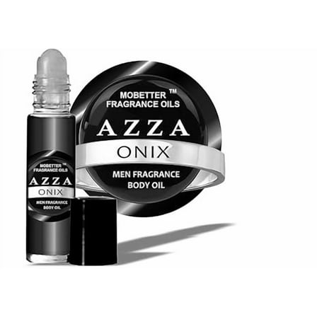 MOBETTER FRAGRANCE OILS AZZA ONIX Men Cologne Body Oil 1/3 oz roll on Glass Bottle
