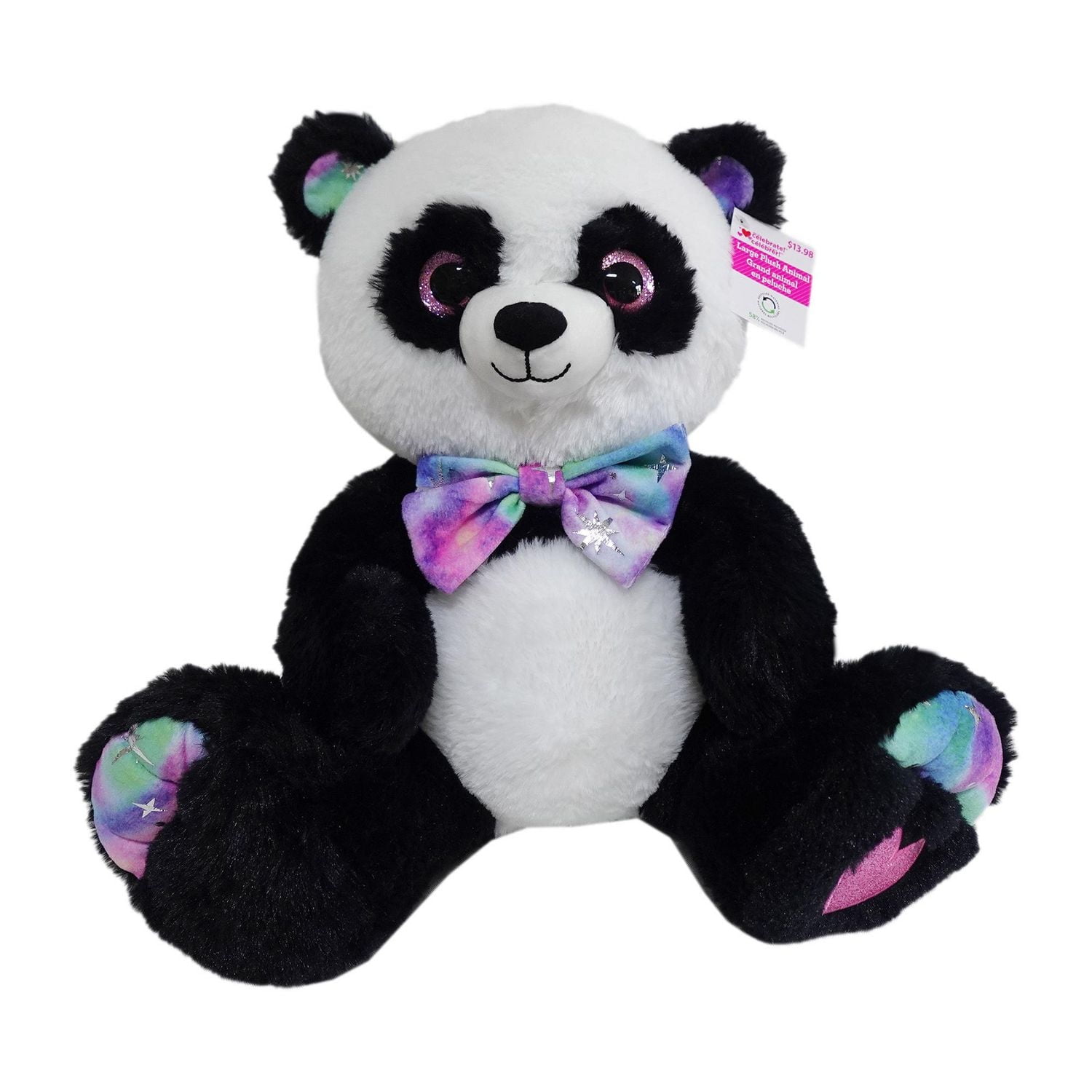 WAY TO CELEBRATE les grands pandas en peluche noir et blanc, 35,6 cm