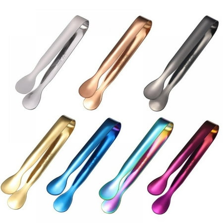 

Sugar Tongs Ice Tongs Stainless Steel Mini Serving Tongs Appetizers Tongs Small Kitchen Tongs for Tea Party Coffee Bar Kitchen (4.3 Inch)