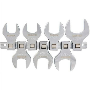 0.5 in. Drive Jumbo SAE Crowfoot Wrench Set - 7 Piece