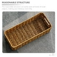 thumbnail image 4 of Woven Storage Basket Organizer Bathroom Baskets Bin Bins Food Tray Rack Wicker Imitation Rattan Pp, 4 of 6