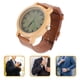 thumbnail image 4 of EeaseMX Reloj de madera natural con correa de cuero, estilo casual vintage para hombre (superficie Verawood), 4 of 8
