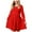 ZA-Red, variant on Wxirdiow Dresses for Girls Girls Long Sleeve Smocked Skater Fall Winter Elegant Dress with Pockets Navy Size,17-18 Years