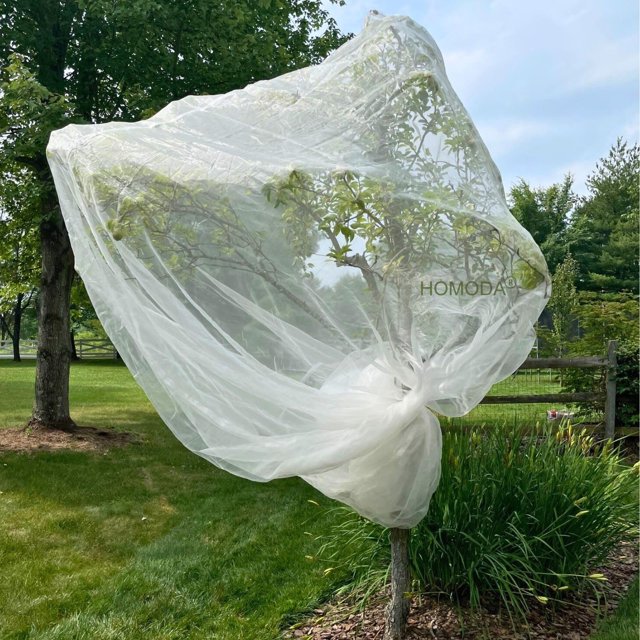 Red Protectora para Árboles Frutales Homoda 457x457cm con Cierre y Cordón Ajustable