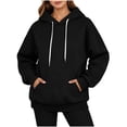 thumbnail image 2 of Womens Hoodie Long Sleeve Hoodie Womens Pullover Sweatshirt Cute Hoodies Coffee Sweatshirts for Women Fall Basics Women's Clothes, 2 of 7