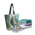 thumbnail image 2 of Large Canvas Bag 13.5x5.1x15 Inch Canvas Bag Shopping Canvas Bag Suitable For Outing Shopping Travel Out Of Large Capacity Storage Little Deer Stream Water, 2 of 9
