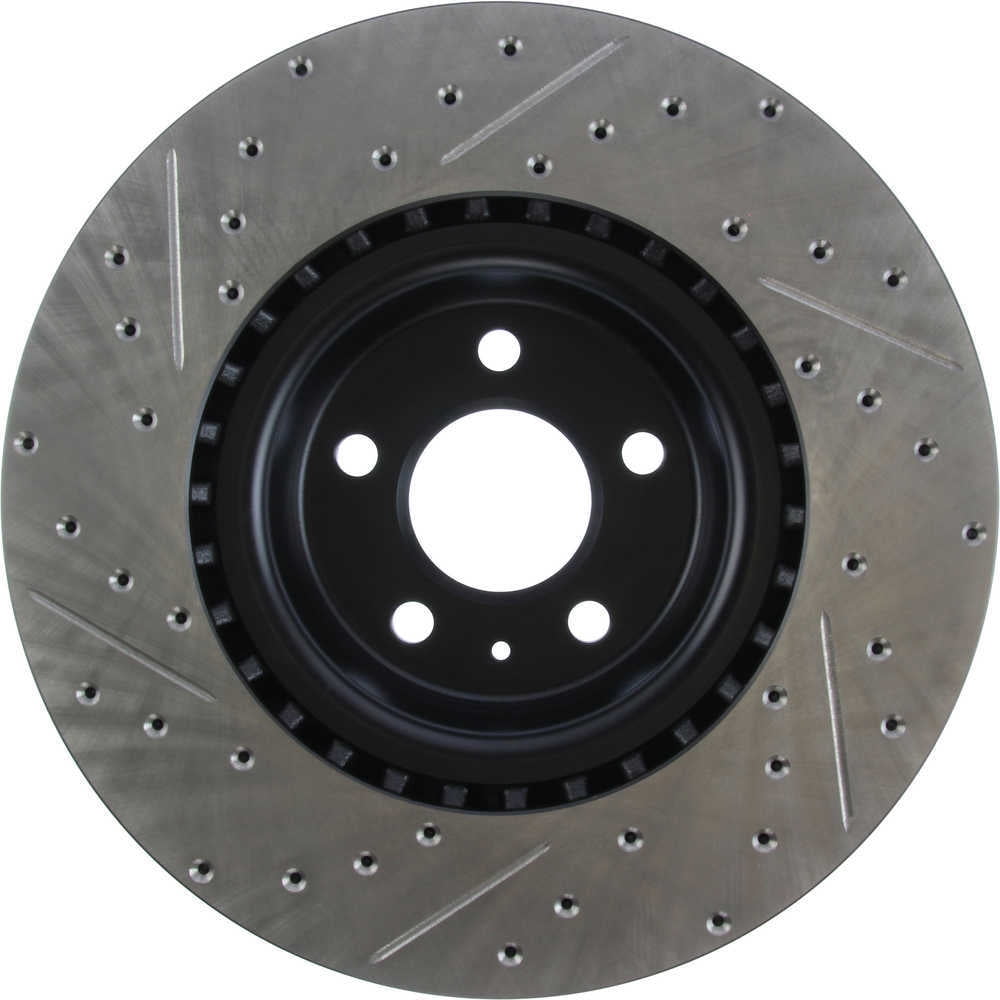 StopTech Slotted & Drilled Sport Brake Rotor Fits select: 2013-2017 AUDI Q5, 2017-2020 PORSCHE MACAN