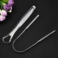 thumbnail image 2 of Stainless Steel Tongue Scraper Double-sided Tongue Coating Cleaner, 2 of 5