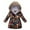 Black, variant on LYMAYTER Girls Kids Hooded Jacket Toddler Mid-Length Cotton Outerwear Baby Printed Long Sleeve Coat for 3-12 Years