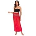 thumbnail image 3 of Jdlsppl Women's Beach Wrap Cover Up Skirt High Waist Sarong Split Uv Protection Soft Lightweight Beach Skirt Style5 Small-X-Large, 3 of 4