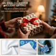 thumbnail image 4 of 4 Pcs Geometric Flower and Dot Blue Pattern Funny Kitchen Towels, Microfiber Dish Towels, Kitchen Tea Towels Set 18" X 26", 4 of 6
